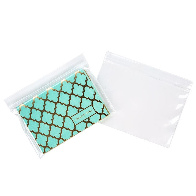 Sachet zip à transparence cristalline 15,2x10,2cm (100 pièces) [ZC64]