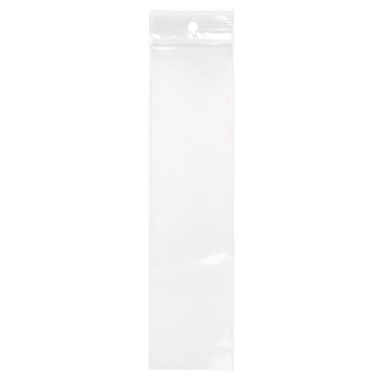 Gripzakken met ophanggat 5x20,5cm Kristalhelder pp 50 micron (100 stuks) [ZR28]