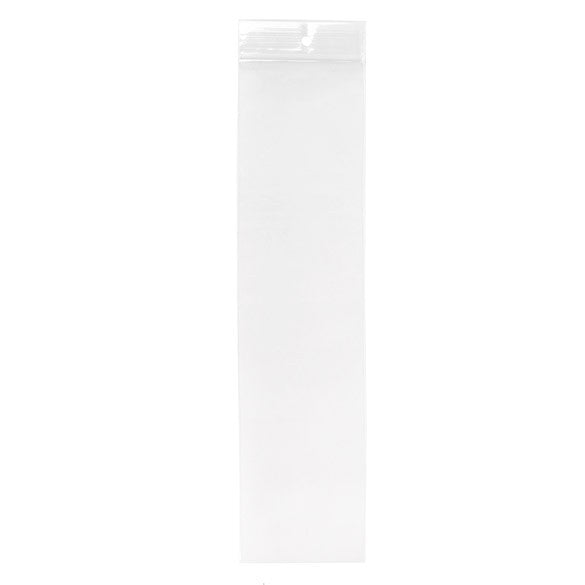 Gripzakken met Ophanggat 7,5x30,5cm Kristalhelder PP 50 Micron (100 stuks) [ZR312]