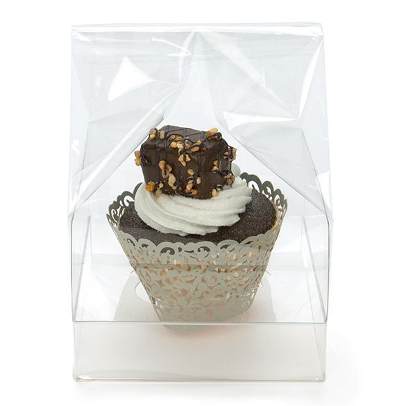 Sachets à Cupcake avec fond en papier pour 1 cupcake 10,2x10,2x17,8cm (100 pièces) [CBG4]