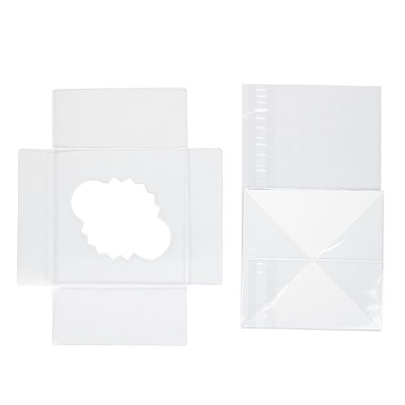 Sachets à Cupcake avec fond en papier pour 1 cupcake 10,2x10,2x17,8cm (100 pièces) [CBG4]