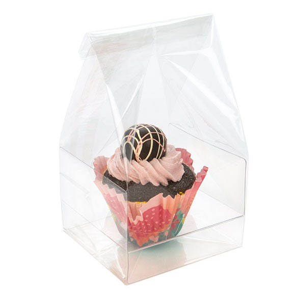 Cupcake Zakken voor 1 Stuk met Papieren Kaart 10.2x10.2x22.9cm (100 Stuks) [CBG4XL]