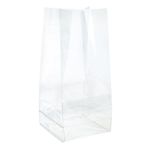 Cupcake Zakken voor 1 Stuk met Papieren Kaart 10.2x10.2x22.9cm (100 Stuks) [CBG4XL]