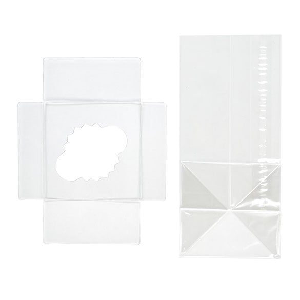Cupcake Zakken voor 1 Stuk met Papieren Kaart 10.2x10.2x22.9cm (100 Stuks) [CBG4XL]