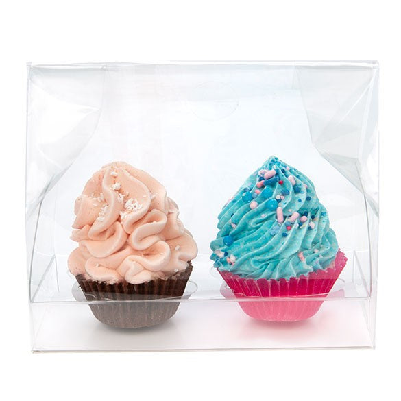 Cupcake Zakken voor 2 Mini cupcakes met kaart 12.7x5.7x12.7cm (100 Stuks) [CBG9]