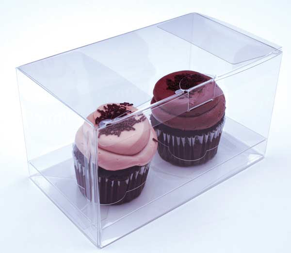 Cupcake Dozen voor 2 Cupcakes 17.8x10.2x10.2cm (100 Stuks) [CBS174]