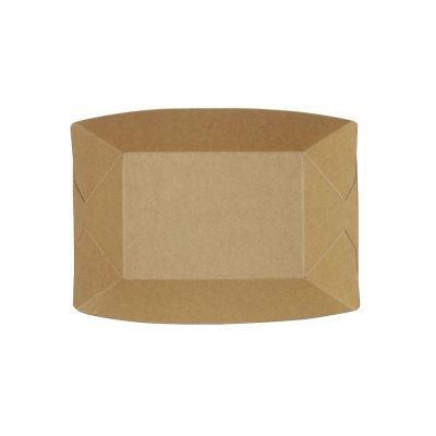 Snackschalen karton 400 ml Bruin Biologisch Gecoat (1.000 stuks) [GB-DCA06445]