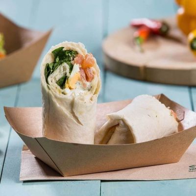 Snackschalen karton 800 ml Bruin Biologisch Gecoat (600 stuks) [GB-DCA06453]