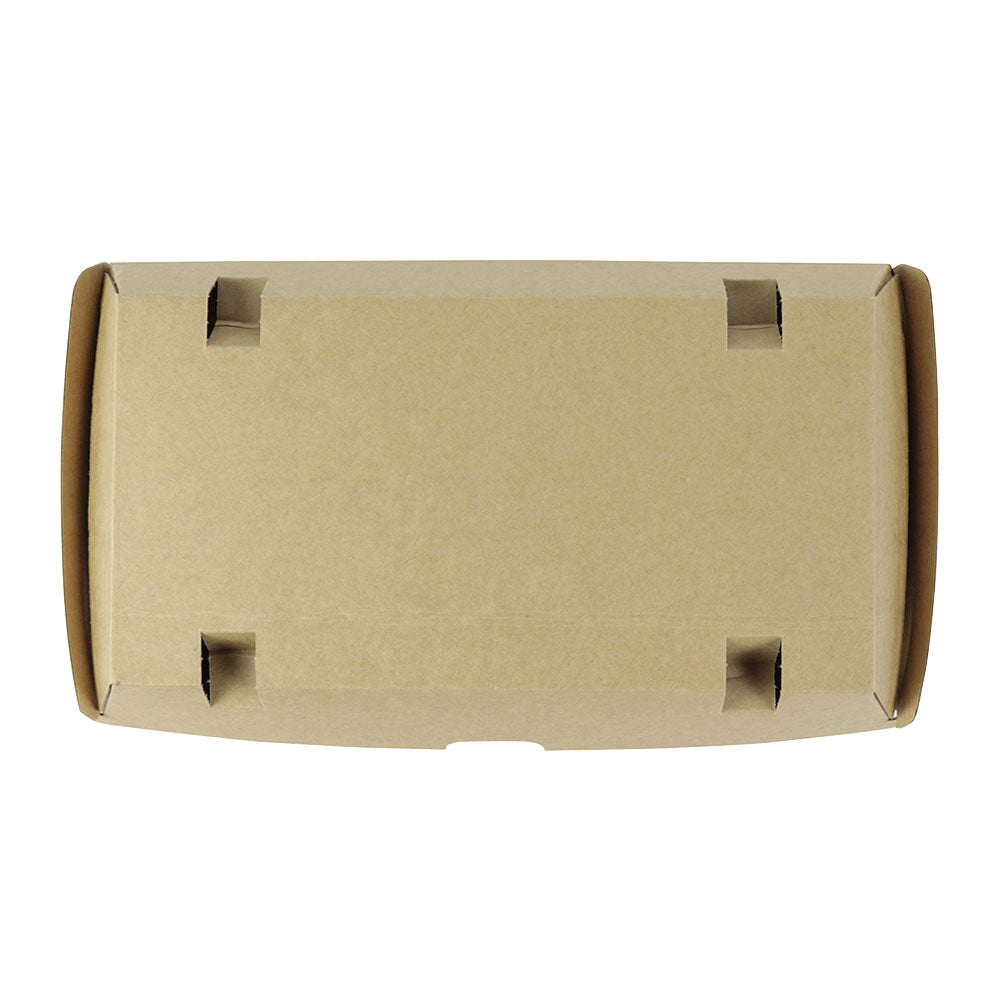 Take-away Dozen Karton met klepdeksel 24,8x13x7,5 cm Bruin (200 stuks) [GB-DFC04325]