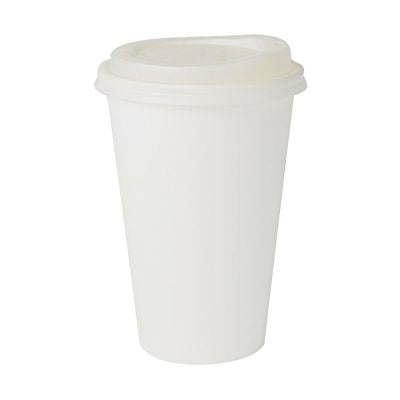 Tasse en carton 400 ml Ø 90 mm Blanc (1000 pièces) [GB-DHD04545]