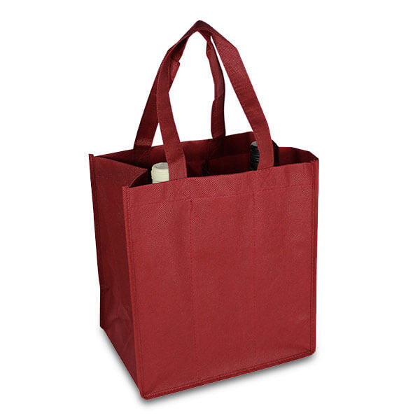 Wine bags 27+19x30cm Bordeaux (50 pcs)