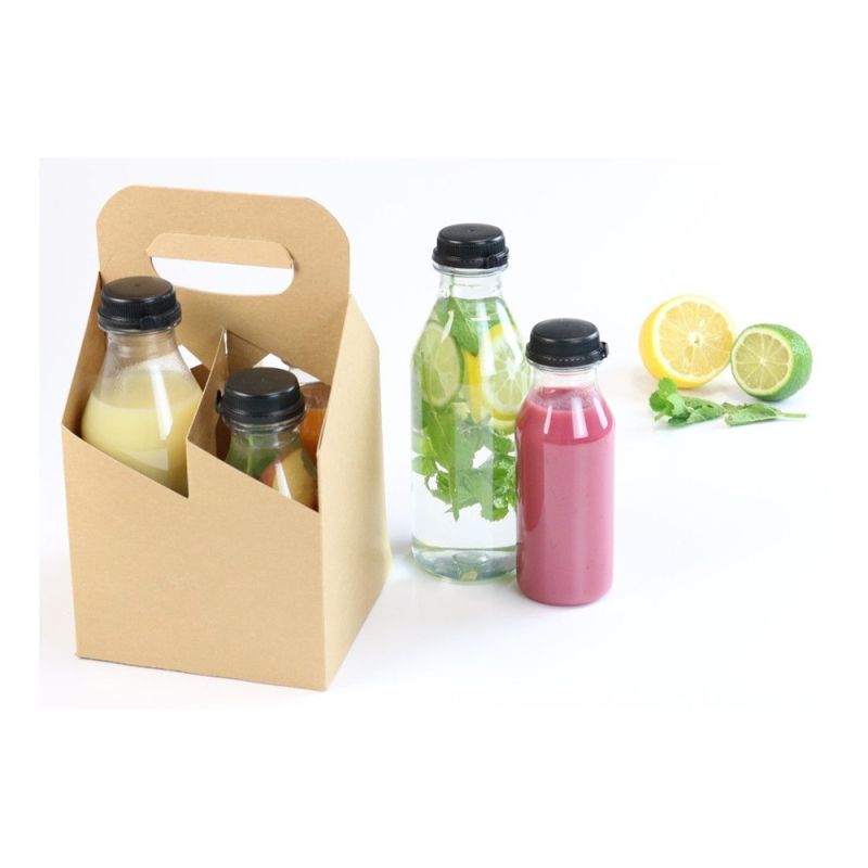 Flessentray Karton voor 4 rPET Flessen Vouwbaar (150 stuks) [GB-DRE04971]