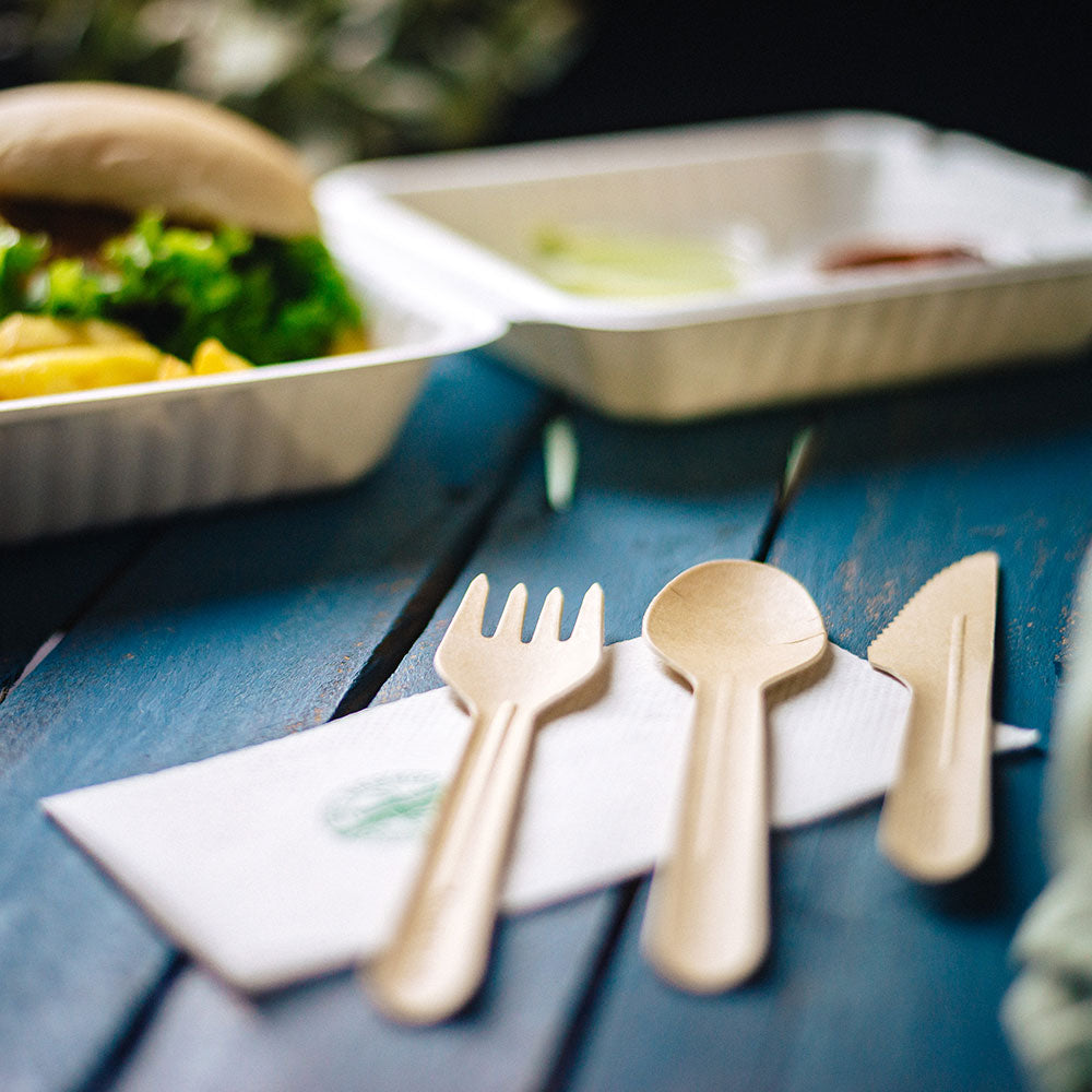 Lepel Papier 16,5 cm Bruin (1.000 stuks) [GB-DSE06365]