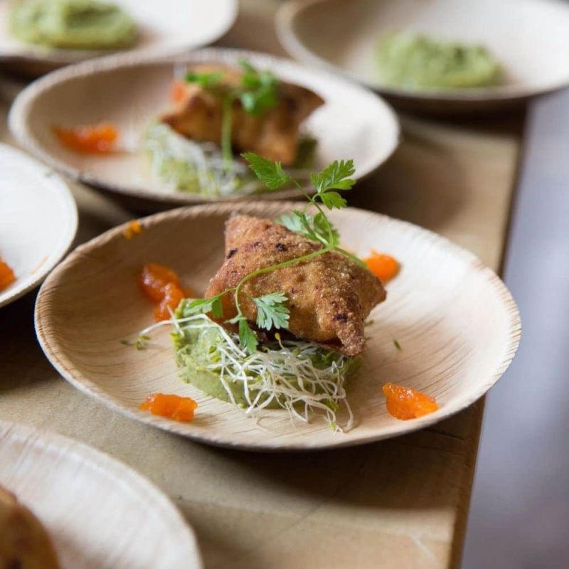 Rond Bord Palmblad, Ø 15 cm (200 stuks) [GB-DTW05400]