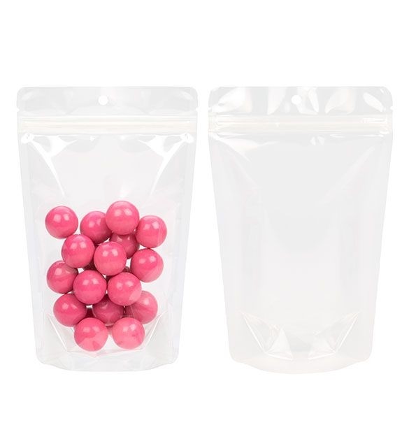 Doypack compostable Transparent 13x7.9x20.6cm | 113g (100 pièces) [ZBGE3]