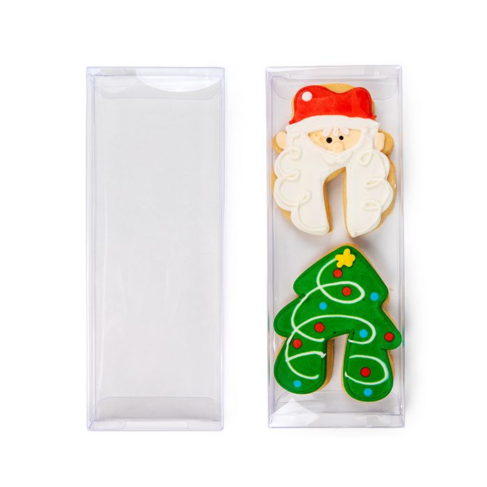 Plastiek Doosjes 7,6x2,5x20,3 cm Kristalhelder (25 stuks) [FB302]