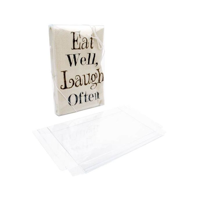 Plastiek Doosjes 14,9x2,5x22,7cm Kristalhelder (25 stuks) [FB44]