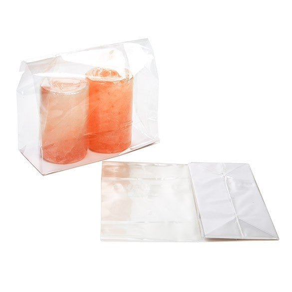 Sachet SOS à fond plat en papier et à transparence cristalline 12.7x5.7x12.7cm (100 pièces) [FGPB18]