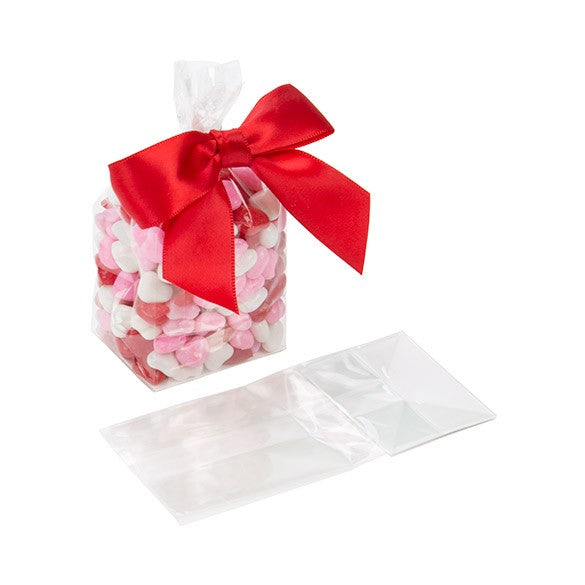 Sachet SOS à fond plat en papier et à transparence cristalline 5x4x12.5cm (100 pièces) [FGPB3]
