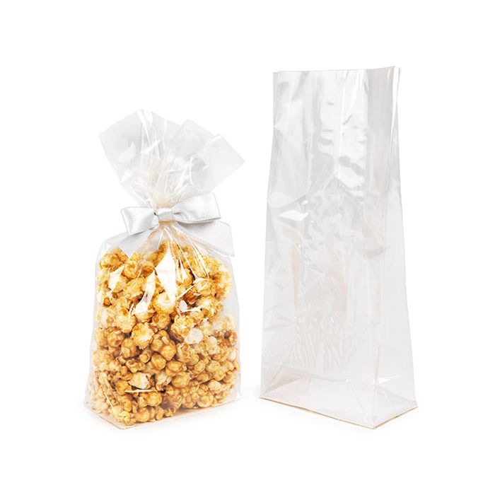 Blokbodemzakken Thuis Composteerbaar 12,7x7,6x30,5 cm met Papieren kaart (100 stuks) [FGPBE1]