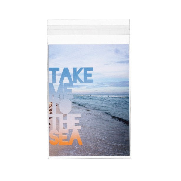 Sachet plastique transparence cristalline 11.7x15.9+4cm avec Rabat Adhésif (100 pièces) [B4X6XL]