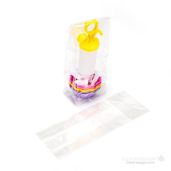 Sachet SOS à fond plat transparence cristalline 8.9x5.7x24.8cm (100 pièces) [FGCC15]