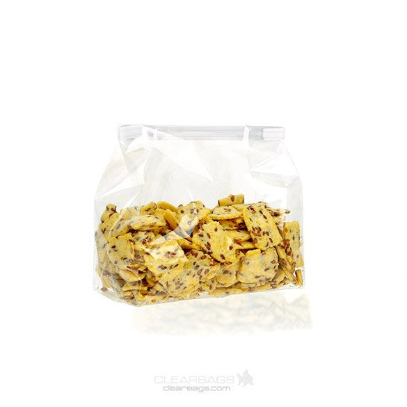 Sachet SOS à fond plat transparence cristalline 12.7x5.7x12.7cm (100 pièces) [FGCC18]