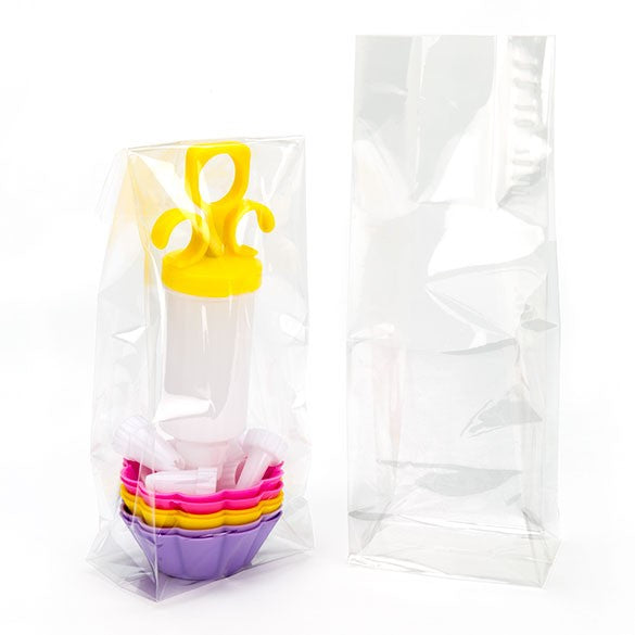 Sachet SOS à fond plat transparence cristalline 8.9x5.7x24.8cm (100 pièces) [FGCC15]