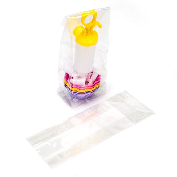 Sachet SOS à fond plat transparence cristalline 8.9x5.7x24.8cm (100 pièces) [FGCC15]