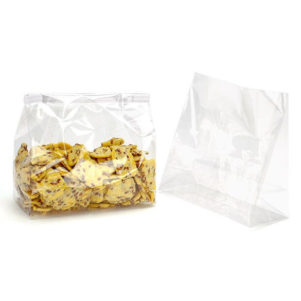 Sachet SOS à fond plat transparence cristalline 12.7x5.7x12.7cm (100 pièces) [FGCC18]