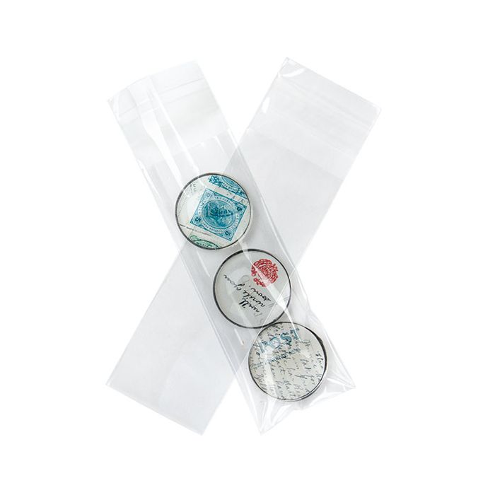 Sachet en plastique 4,8x12,7 cm Transparent et refermable (100 pièces) [B1X5]