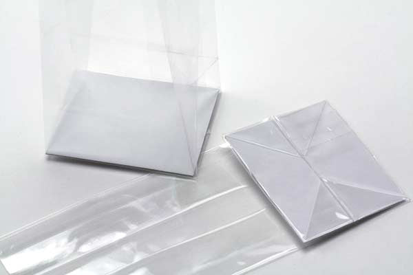 Sachet SOS à fond plat en papier et à transparence cristalline 5x4x12.5cm (100 pièces) [FGPB3]