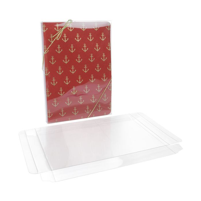 Boites cadeau plastique à transparence cristalline 18.1x2.5x25.6cm (25 pièces) [FPB154]