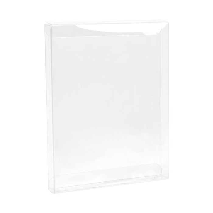 Boites cadeau plastique à transparence cristalline 11.4x1.6x14,9cm (25 pièces) [FPB116]