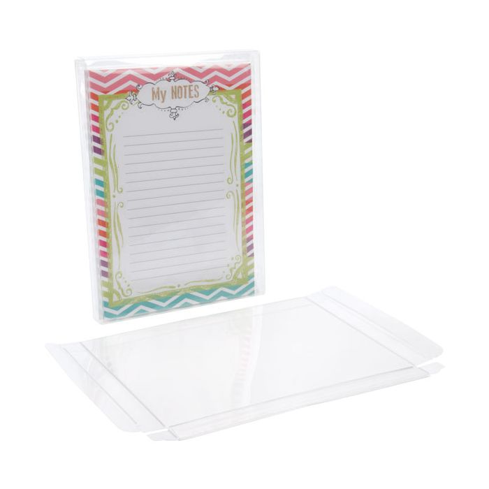 Boites cadeau plastique à transparence cristalline 13.7x1.6x18.7cm (25 pièces) [FPB119]