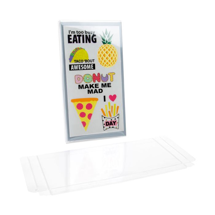 Plastiek Doosjes 11,1x1,6x21,1cm Kristalhelder (25 stuks) [FPB156]