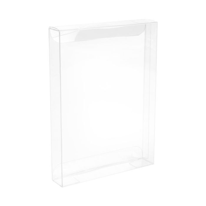 Boites cadeau plastique à transparence cristalline 13x2.5x18.1cm (25 pièces) [FPB168]