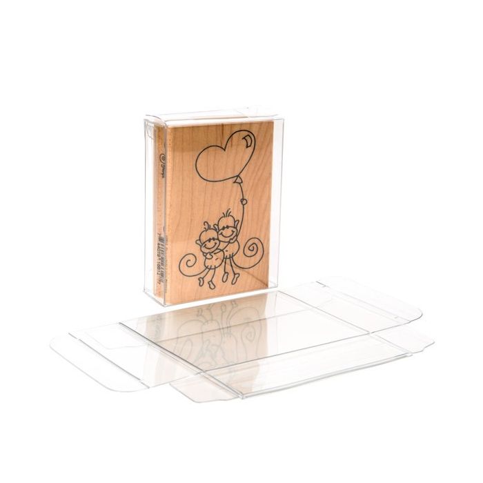 Boites cadeau plastique à transparence cristalline 6.7x2.5x9cm (25 pièces) [FPB172]