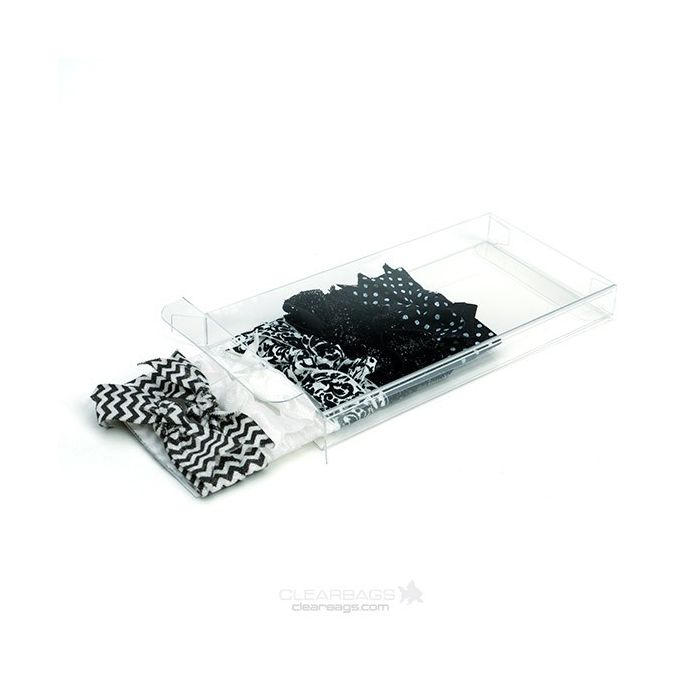 Ballotins transparents pour 8 chocolats 7x1.4x13.8cm (25 pièces) [FPB272]