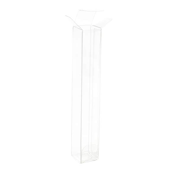 Boites cadeau plastique à transparence cristalline 1.6x1.6x10.8cm (25 pièces) [FPB289]