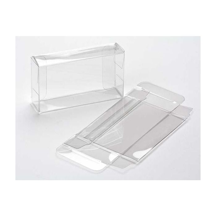 Boites cadeau plastique à transparence cristalline 5.4x2.1x 9.2cm (25 pièces) [FPB36]