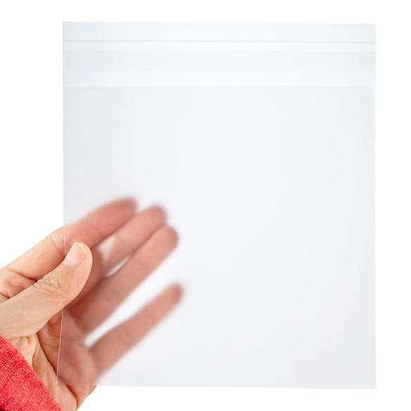 Frosted Plastiek Zakken 14x14 cm Plakstrip (100 Stuks) [B55FXL]