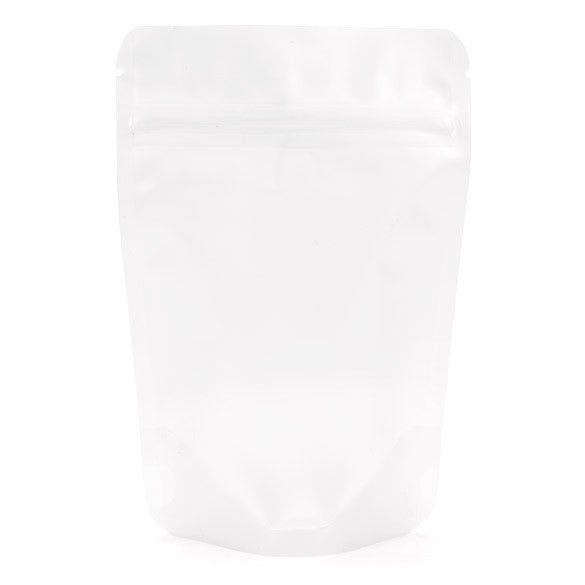Doypack glacé avec Zip 102x60x152 mm | 57g (100 pièces) [ZBGF2]