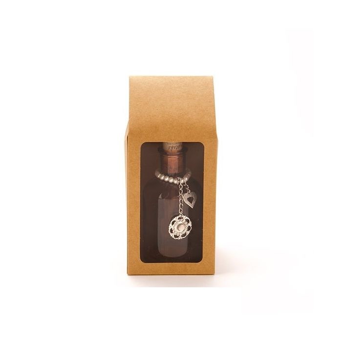 Kraftdoosjes met Venster 8,9x8,9x21,6cm (25 stuks) [FS321]