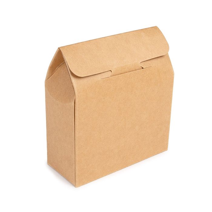 Boite Kraft Avec fenêtre en forme de cœur 8,9x3,8x10,2 cm (25 pièces) [FS343]