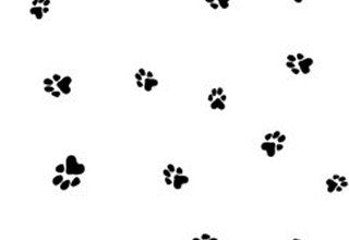 Sachet SOS imprimé patte de chien 8.9x5.1x19.1cm (100 pièces) [G3PAW]