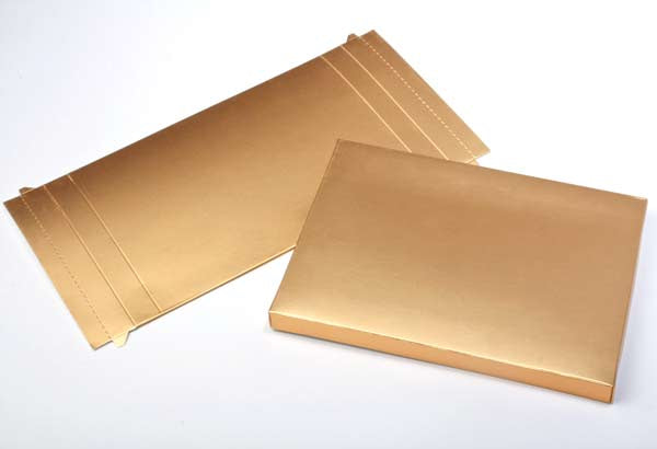 Kartonnen Doosjes goud 9,5x2,5x13,7cm (25 stuks) [GD31]