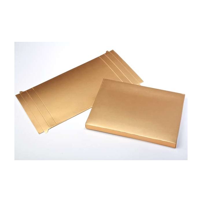 Kraft Gift Boxes Gold 11.4x2.5x15.2cm