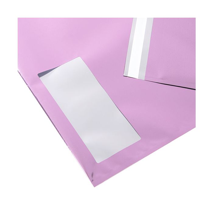 Verzendenveloppen Gemetaliseerd Roze met Venster 30,5 x 23 cm (100 stuks) [MMW129PK]