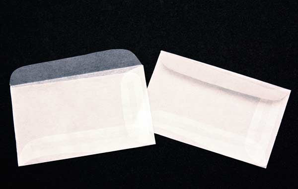 Pergamijn envelopjes 7,5x4,5cm (100 stuks) [G15]